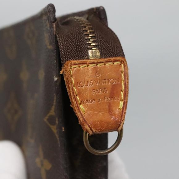 LOUIS VUITTON Monogram Bucket PM Accessory Pouch LV Auth ar13666